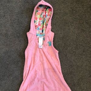 2t pink Disney Ariel terry cloth cover up